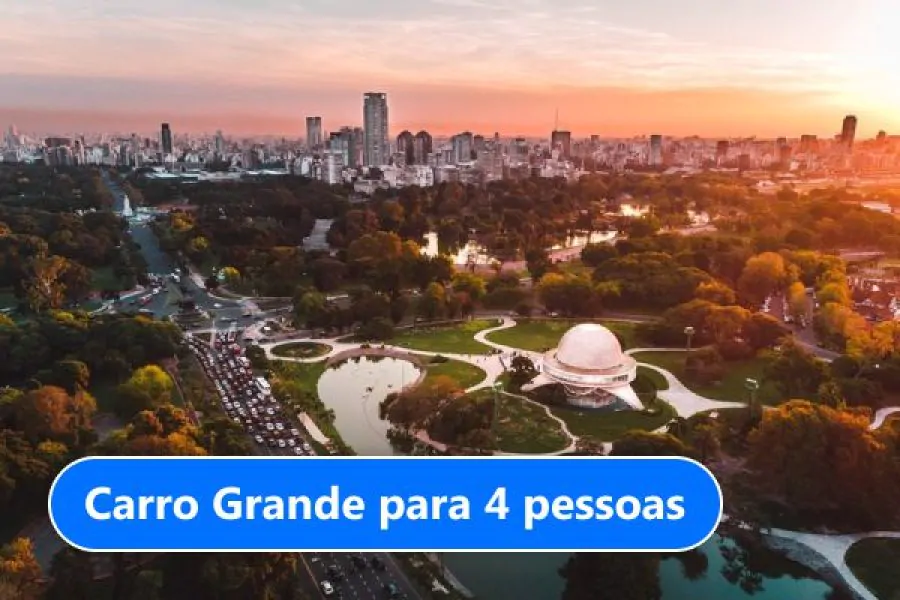 De Aeroparque até Caballito com Carro Grande